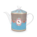 Pip Studio Love Birds Demlik, Mavi / Haki