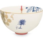 Pip Studio Heritage Palmiyeli Beyaz Kase 15 cm - Görsel 2