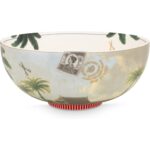 Pip Studio Heritage Palmiyeli Yeşil Kase 23 cm - Görsel 2