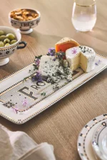 Anthropologie Bistro Tile "TRES BIEN" Çerezlik Kase - Görsel 3