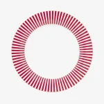 Pip Studio Royal Stripes Pembe Porselen Yemek Tabağı 26,5 Cm