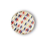 Bitossi Home Baklava Desenli Renkli Pasta Tabak