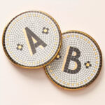 Anthropologie  Bistro Tile Harf Bardak Altlığı
